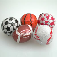 Chocolate Sports Balls