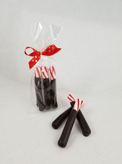 Picture of Chocolate Dipped Peppermint Sticks